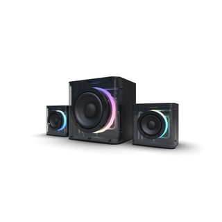 Enceintes Gaming Serpentis 2.1 Plastique Noir 16,5x14,9x16,5cm Nova Gaming