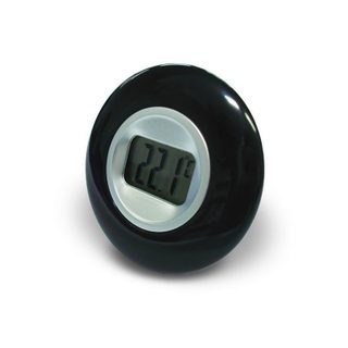 Thermométre Forme Ronde Noir OTIO
