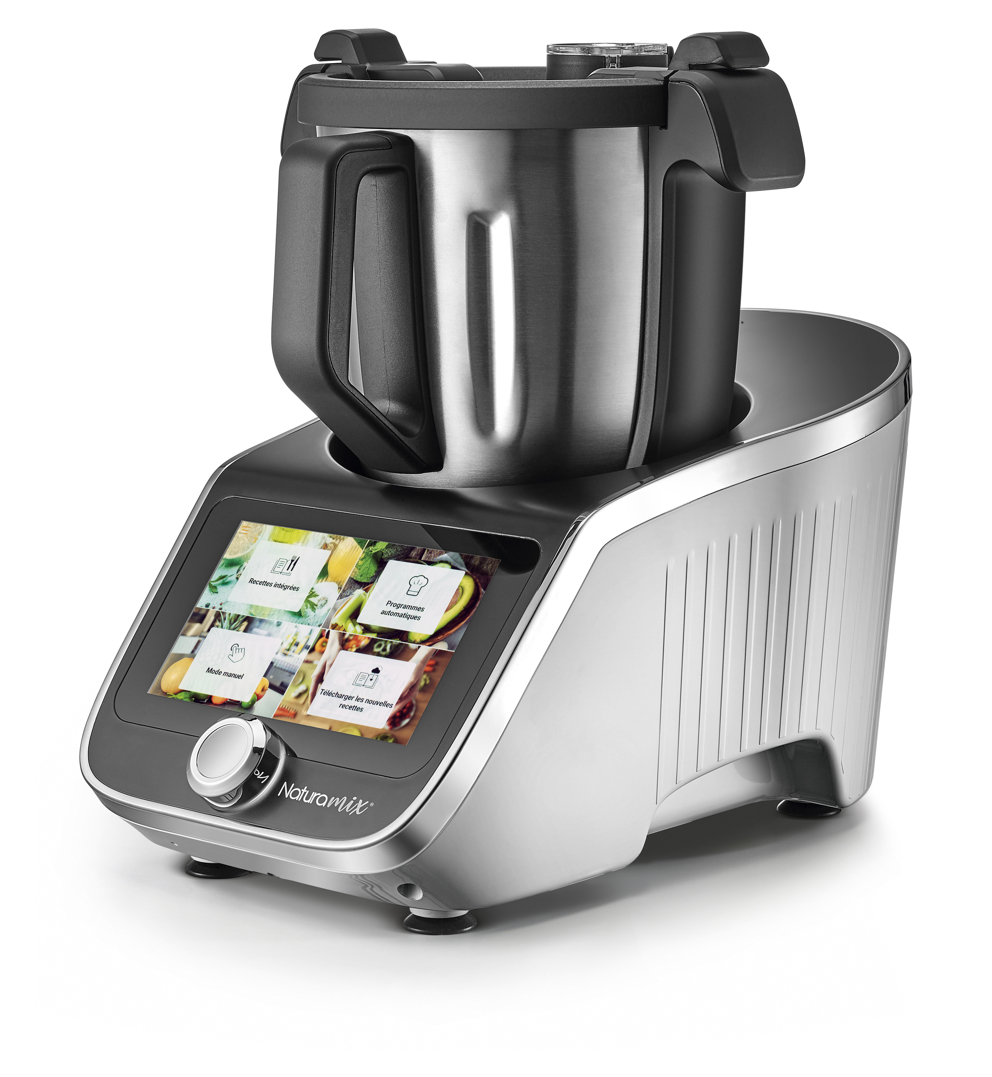 Robot Cuiseur Multifonctions Avec Bol Xl,balance Intégrée Et Écran Tactile +800 Recettes Naturamix Robot Cuiseur Xl