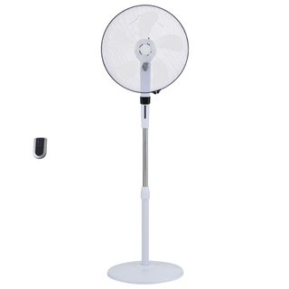 Fanelite - Ventilateur Sur Pied Fandeco1 - Blanc - Hélice 40 Cm - 3 Vitesses - Télécommande - Oscillant Ou Fixe - Silencieux