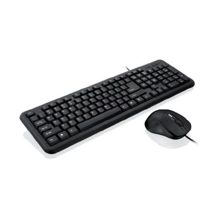 Clavier Anglais + Souris Ibox Office Kit Ii Usb Qwerty Noir