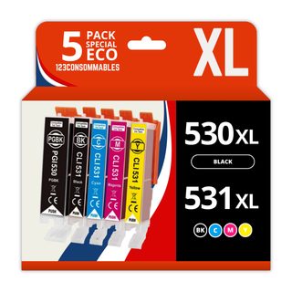 Pack 5 Cartouches Compatibles Canon Pgi530/cli531