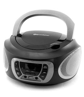 Roadstar Cdr-365u/sl Lecteur De Cd Lecteur Cd Portable Noir, Argent