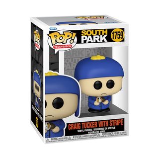 Figurine Vinyle Craig Tucker Avec Stripe South Park Pvc Bleu 7,9 Cm Funko