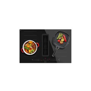 Cecotec Table De Cuisson À Induction 2 Feux Avec Hotte Intégrée Bolero Squad Ih 4800 Fullflex80. 7400w, 15 Niveaux