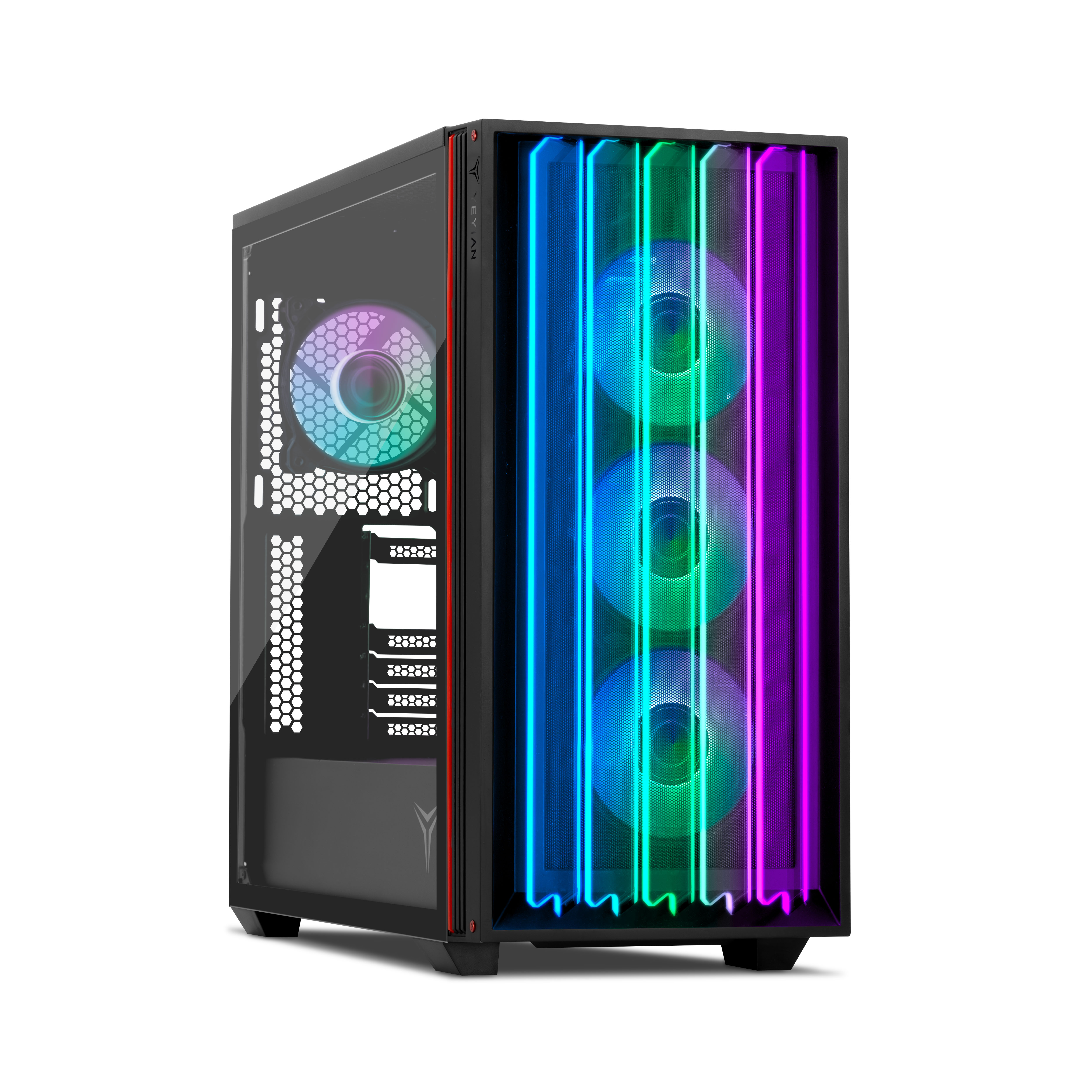 Boîtier Gaming Yeyian Mirage S, Format Atx Moyen-tour, Verre Trempé, Usb 3.2 (ycm-apmir-s1)