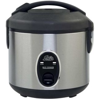 Cuiseur À Riz Électrique Solis Acier Inoxydable 0,8 L 350 W Gris Noir 4 Tasses Antiadhésif