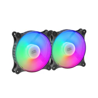 Mars Gaming Mfduo Système De Refroidissement D’ordinateur Boitier Pc Ventilateur 12 Cm Noir