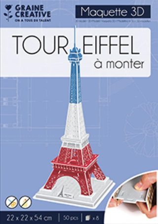 Maquette Graine_creative Tour Eiffel Multicolor Bois