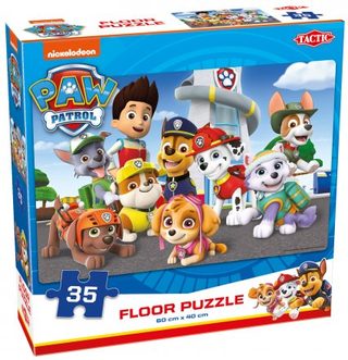 Tactic Puzzle Au Sol Paw Patrol - 35 Pièces Pour Enfants, Grand Puzzle