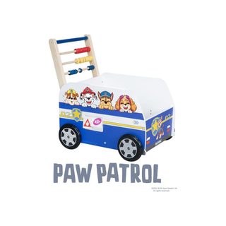 Trotteur Poussoir Multifonction Bois Paw Patrol Bleu 53,5 X 34 X 55 Cm Roba