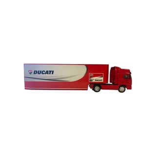 Mini Camion New Ray Ducati Man 2017 Échelle 1:43 Rouge Blanc Modèle Métal