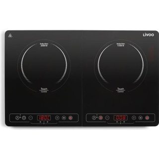 Doc236 Plaque A Induction Double - 22cm - De 60° A 240° - Noir