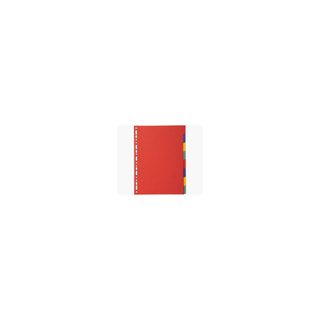Exacompta 2008e Intercalaire Carton Multicolore