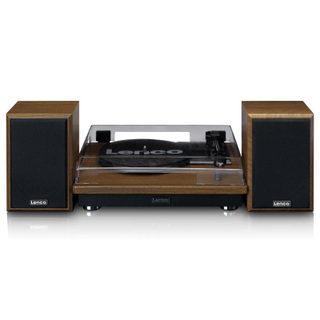 Lenco Ls-100wd Platine Tourne-disque Entraîné Par Courroie Noir, Chêne Automatique