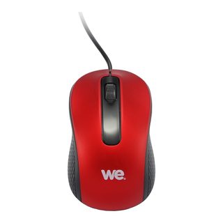 We Souris Filaire 1200 Dpi Connexion Usb - Ultra-léger Ambidextre - Compatible Avec Pc/mac - Rouge
