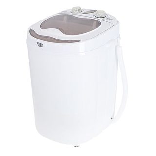 Portable Mini Machine À Laver Camping Caravane 3kg Spin Sèche-linge Séchage Adler Ad 8055 Blanc 150w