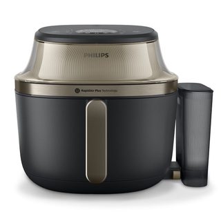 Philips Airfryer Serie 5000 Con Funzione Vapore Na543/00 7,2l 2000w 12 Programmi Nero/champagne