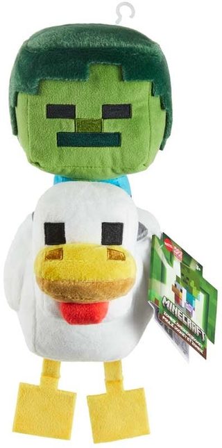 Mattel Peluche Minecraft Deluxe Chicken Jockey 20 Cm Jouet Doux