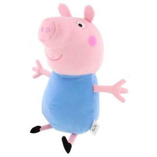 Grande Peluche Peppa Pig : George 50 Cm - Doudou Licence Peppa Le Cochon