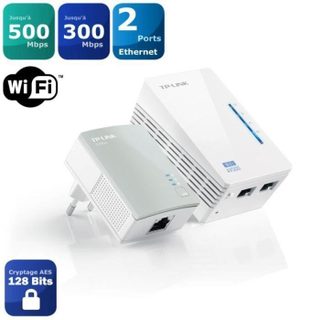 Tp-link Tl-wpa4220 Kit Kit De 2 Cpl 600 Mbps Wi-fi 300 Mbps Avec 2 Ports Ethernet