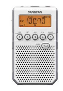 Sangean Hand-held Receiver Fm/am Blanc