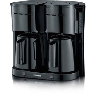 Cafetière Filtre Double Verseuse Isotherme Séverin Ka9315 Noir 2 L 16 Tasses 2 Filtres
