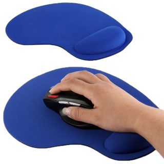 Tapis Souris Pc Repose Poignet Ergonomique Anti Dérapant Ultra Fin Bleu