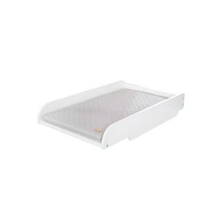 Plan À Langer À Poser Sur Lit Bois Blanc + Matelas Gris 49x82x14 Cm Roba