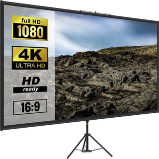 Vevor Ecran Projection Trépied 80" 203,2 Cm 16:9 4k, Zone Image 178x100 Cm, Portable, Cinéma Maison.