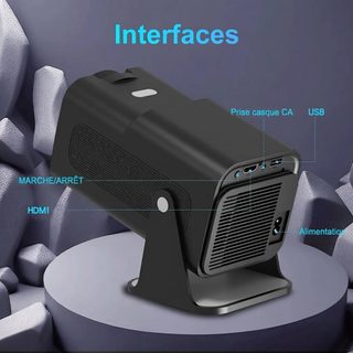 Mini Videoprojecteur 4k Android 12 Wifi Bluetooth Hd Portable 200 Pouces - Rouge - Yonis