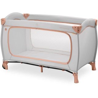 Hauck Lit De Voyage - Sleep N Play Go Plus - 60 X 120 Cm - Des La Naissance - Pliable - Roulettes - Dusty Cork