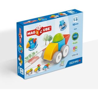 Blocs Magnétiques - Magicube 308 - 10 Pieces - Formes Variées - Véhicules - Plastique Recyclé