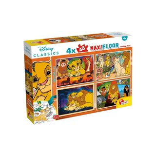 Puzzle Enfant Le Roi Lion Double Face 4x48 Pièces 70 X 50 Cm Lisciani Giochi