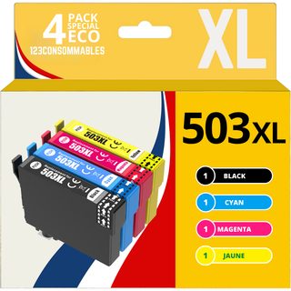 123consommables - 503xl - Cartouches D'encre Compatible Pour Epson 503 Xl Pour Epson Expression Hom