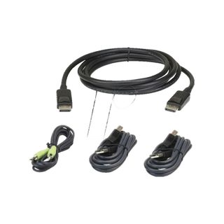 Kit De Câbles Aten Usb Displayport Sécurisé 3m Noir