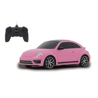 Voiture Télécommandée Vw Beetle 1:24 Rose Jamara
