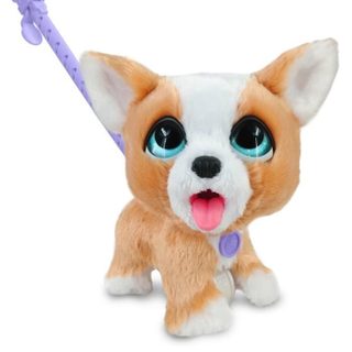 Furreal Friends Jouet Interactif Mon Copain Qui Fait Popo 23 Cm Animal Interactif Avec Laisse, Friandises Et Pelle