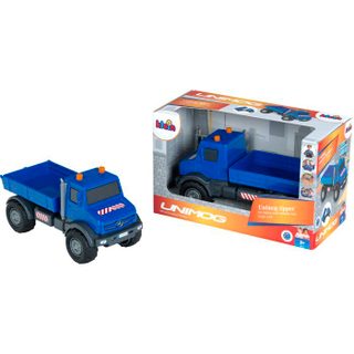 Camion-benne Tout-terrain - 3802 - Mercedes Unimog - Roues Souples Et Benne Basculante - Échelle 1:24 - Des 3 Ans