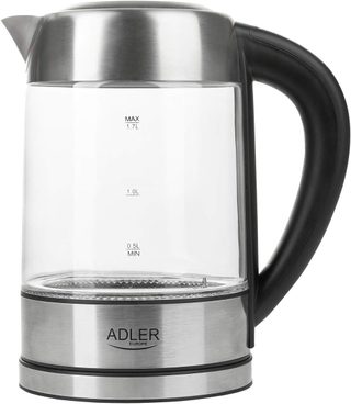 Bouilloire Électrique De 1,7l 2200w Transparent Gris Noir