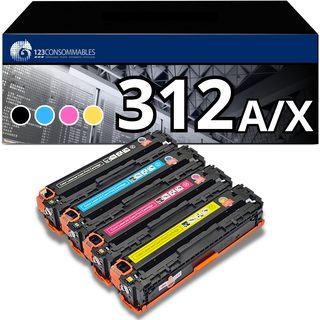 Pack 4 Toners Compatible Hp 312a/x