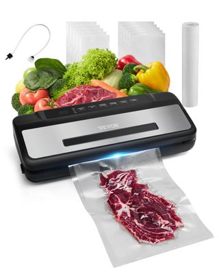 Vevor Machine Sous Vide Alimentaire 120w, Scellage Air Auto 7 En 1 Compacte 80 Kpa.