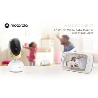 Motorola Babyphone VM85 Connect avec caméra Wi-Fi HD, vision nocturne, télécommande, 5 pouces