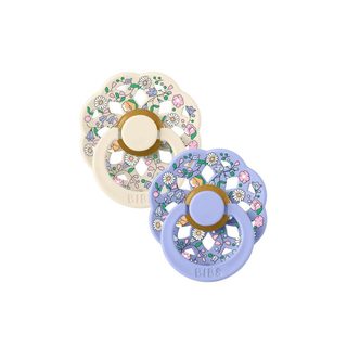 Suce Bibs Liberty Boheme Caoutchouc Naturel Rond T1 Ivoire Mix Lot De 2