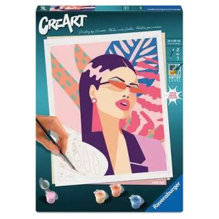 Peinture Par Numéros - Neon Diva - 24 X 30 Cm - Couleurs Pop Néon - Matériaux Fsc/recyclés