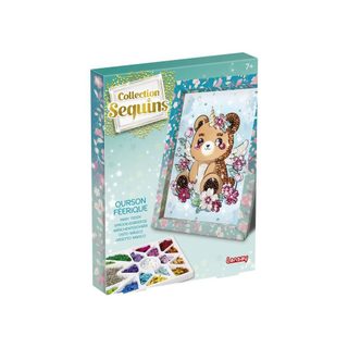 Kit Créatif Collection Sequins Polystyrène Multicolore Cadre Lansay