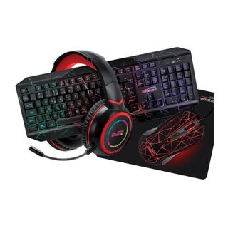 Pack Pro Gamer Amstrad Hunters 5 Pièces Clavier, Souris & Tapis, Casqu