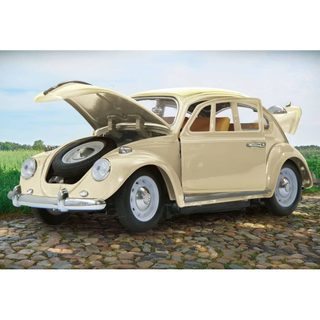 Voiture Télécommandé Die-cast Vw Beetle 40 Mhz 1:18 Blanc Crème Jamara