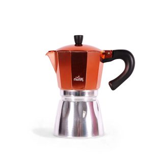 Cafetière Moka Any Morning Espresso Aluminium 240 Ml Facile À Nettoyer