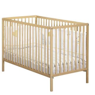 Baby Price - Lit 120x60 Tout Barreaux Vernis Naturel First
